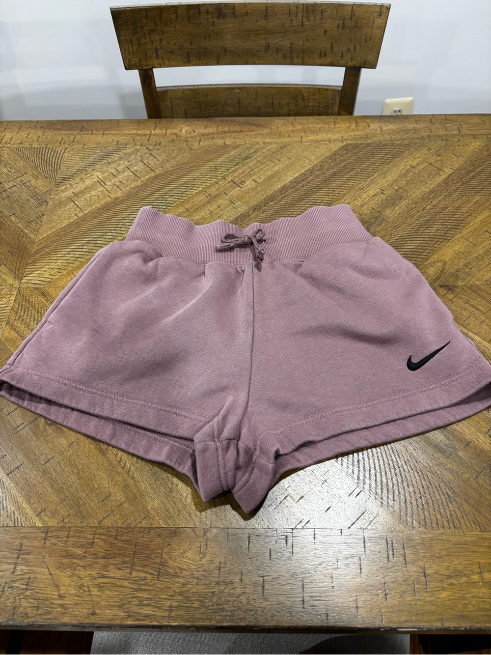 Nike Women's Mauve/Pink Athletic Drawstring Shorts